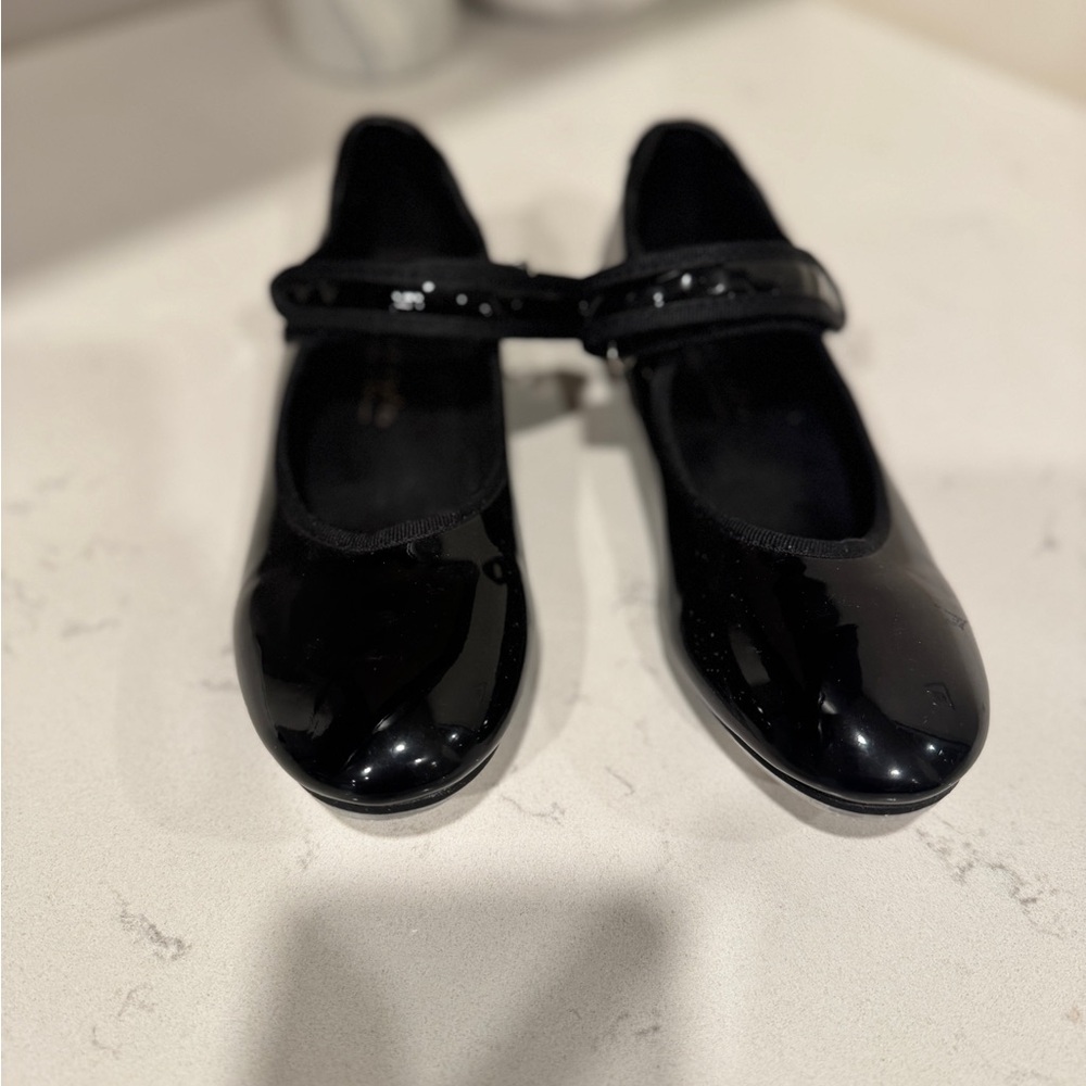 Black Kids' Mary Jane Tap Shoes